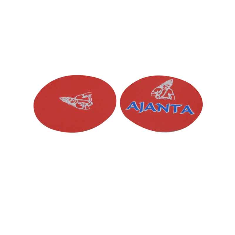Red Round Customized High Quality Paper Coasters Wholesale Fashion Recyclable Cup Pad